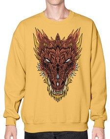 dragon 176# - dragon- Sweatshirt - Crew