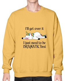 dramatic unicorn 96# - unicorn- Sweatshirt - Crew