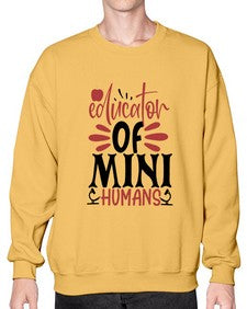 educator of mini humans Style 133# - teacher- Sweatshirt - Crew