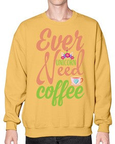 ever unicorn need coffee 125# - unicorn- Sweatshirt - Crew
