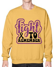 fight to remember 143# - alzheimers- Sweatshirt - Crew