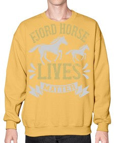 fjord horse lives matter Style 54# - horse- Sweatshirt - Crew