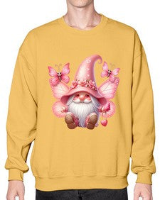gnome with butterfly 02# - gnome- Sweatshirt - Crew
