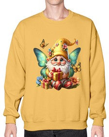 gnome with butterfly 07# - gnome- Sweatshirt - Crew