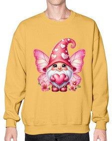 gnome with butterfly 08# - gnome- Sweatshirt - Crew