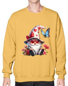 gnome with butterfly 13# - gnome- Sweatshirt - Crew