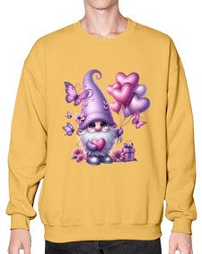 gnome with butterfly 19# - gnome- Sweatshirt - Crew