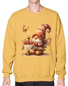 gnome with butterfly 21# - gnome- Sweatshirt - Crew