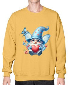 gnome with butterfly 28# - gnome- Sweatshirt - Crew