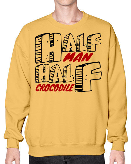 half man half crocodile - alligator- Sweatshirt - Crew