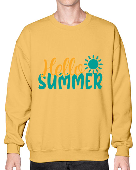 hello summer Style 98# - summer- Sweatshirt - Crew