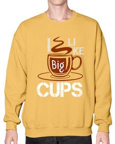 i like big cup 224# - cooking- Sweatshirt - Crew