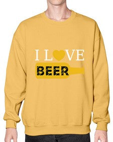 i love beer 1136# - beer- Sweatshirt - Crew