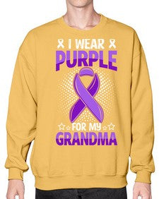 i wear purple for grandma 171# - alzheimers- Sweatshirt - Crew