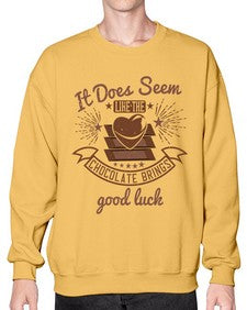 it does seem like the chocolate brings good luck 280# - chocolate- Sweatshirt - Crew