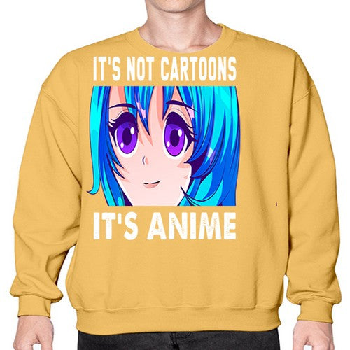 its not cartoons its anime253# - anime- Sweatshirt - Crew