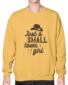 just a small town girl 687# - western- Sweatshirt - Crew
