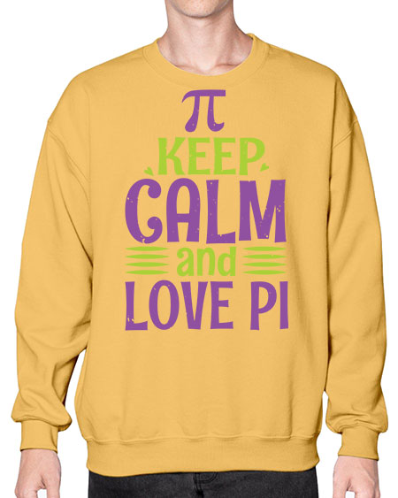 keep calm and love pi 27# - pi- Sweatshirt - Crew