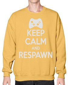 keep calm and respawn 134# - video games- Sweatshirt - Crew