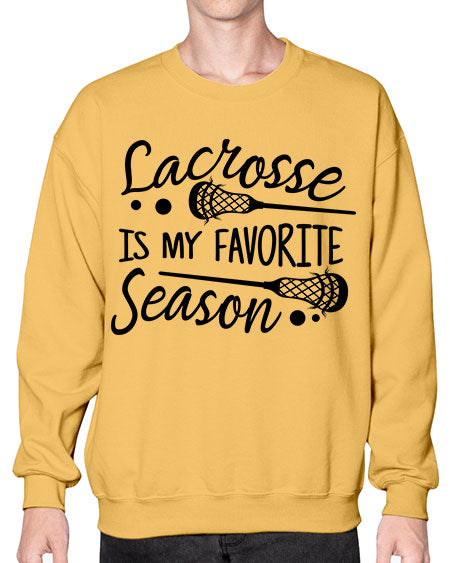 lacrosse is my favorite season 14# - lacrosse- Sweatshirt - Crew