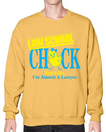 law school chick copy 1037# - lawyer- Sweatshirt - Crew