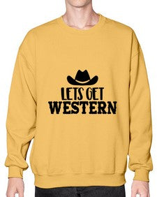 lets get western 723# - western- Sweatshirt - Crew