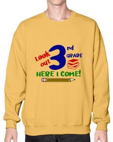 look out third grade 510# - third grade- Sweatshirt - Crew