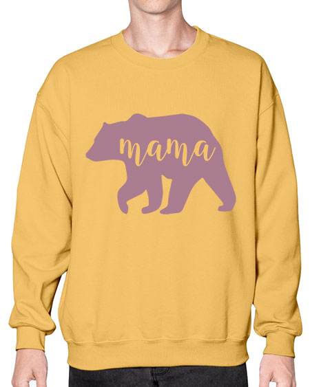 mama bear 175# - bears - animals- Sweatshirt - Crew