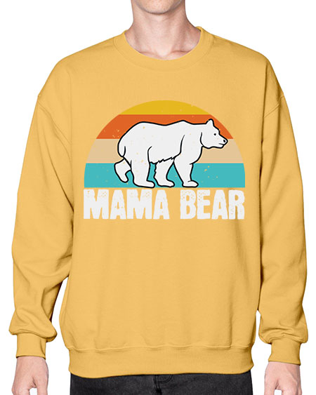 mama bear 177# - bears - animals- Sweatshirt - Crew