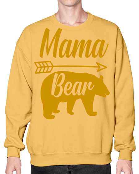 mama bear 185# - bears - animals- Sweatshirt - Crew