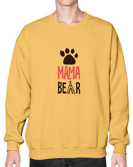 mama bear png 187# - bears - animals- Sweatshirt - Crew