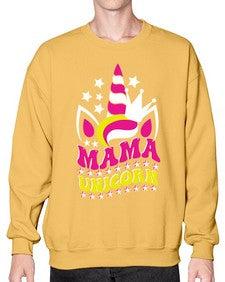 mama unicorn 285# - unicorn- Sweatshirt - Crew