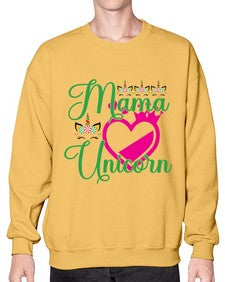 mama unicorn 292# - unicorn- Sweatshirt - Crew