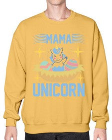 mama unicorn 295# - unicorn- Sweatshirt - Crew