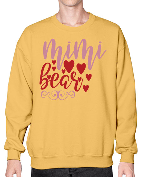 mimi bear 189# - bears - animals- Sweatshirt - Crew