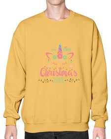 my first christmas unicorn 317# - unicorn- Sweatshirt - Crew