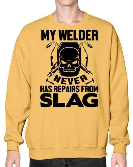 my welder never 1117# - welder- Sweatshirt - Crew