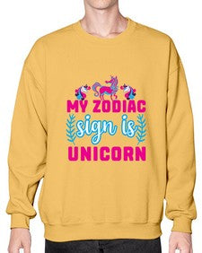 my zodiac sign is unicorn 325# - unicorn- Sweatshirt - Crew