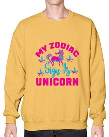 my zodiac sign is unicorn 326# - unicorn- Sweatshirt - Crew