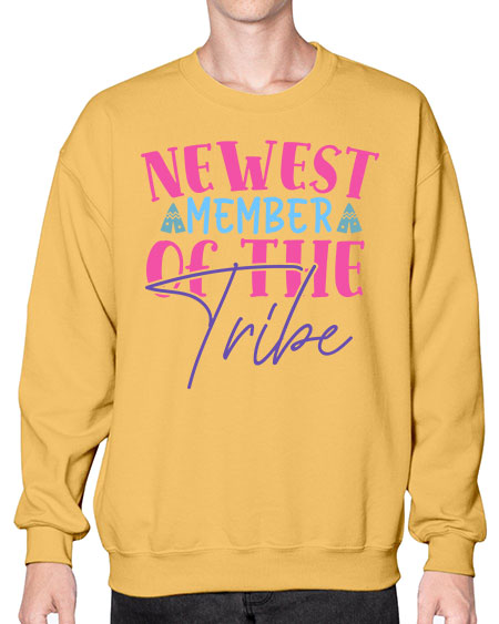 newest member of the tribe Style 166# - baby- Sweatshirt - Crew