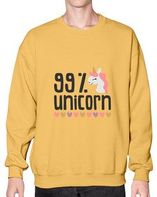ninety nine percents unicorn 6879# - unicorn- Sweatshirt - Crew