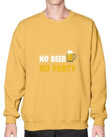 no beer no party 1433# - beer- Sweatshirt - Crew