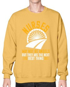 nurses may not be angels Style 1248# - nurse- Sweatshirt - Crew
