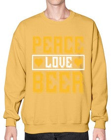 peace love beer 1475# - beer- Sweatshirt - Crew