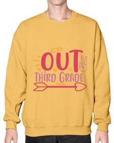 peace out third grade 647# - third grade- Sweatshirt - Crew