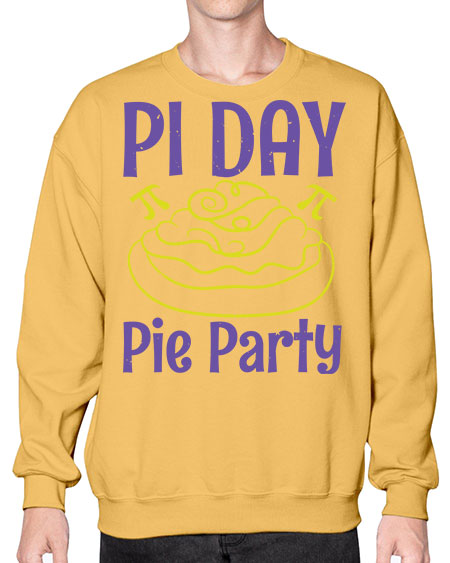 pi day pie party 38# - pi- Sweatshirt - Crew