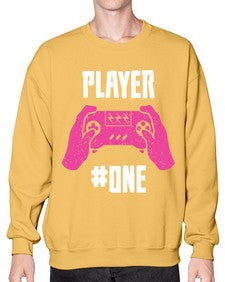 player one 147# - video games- Sweatshirt - Crew