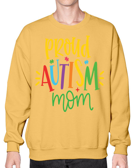 proud autism mom Style 35# - autism- Sweatshirt - Crew