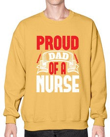proud dad of a nurse Style 1337# - nurse- Sweatshirt - Crew