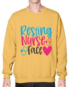 resting nurse face Style 1354# - nurse- Sweatshirt - Crew